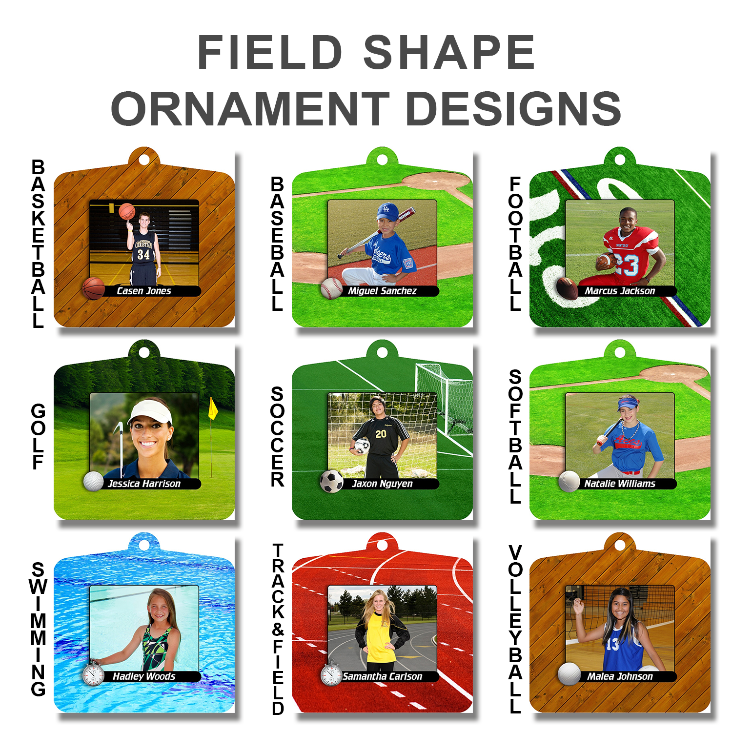 FIELD SHAPE METAL ORNAMENTS