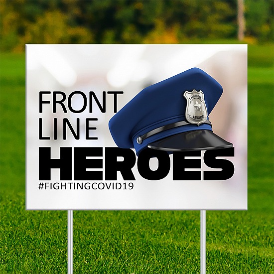 18x24 - FRONT LINE HEROES Police 1