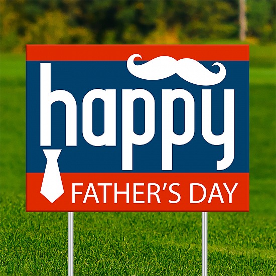18x24 - FATHER'S DAY Happy Mustache 002