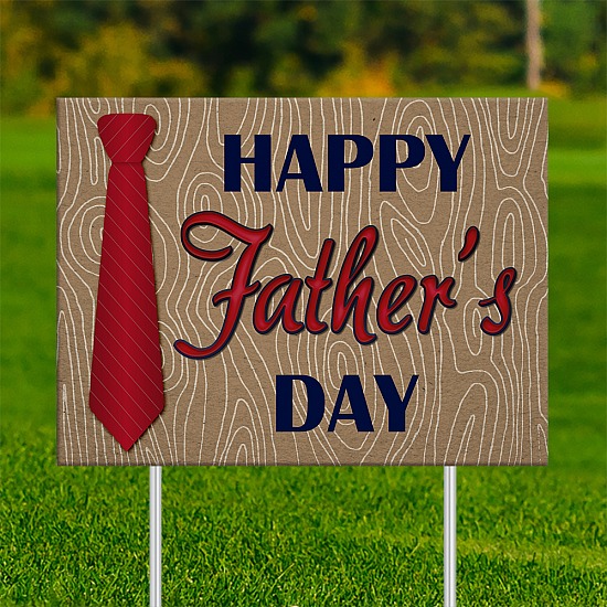 18x24 - FATHER'S DAY Red Neck Tie 001