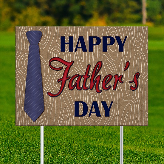 18x24 - FATHER'S DAY Blue Neck Tie 001